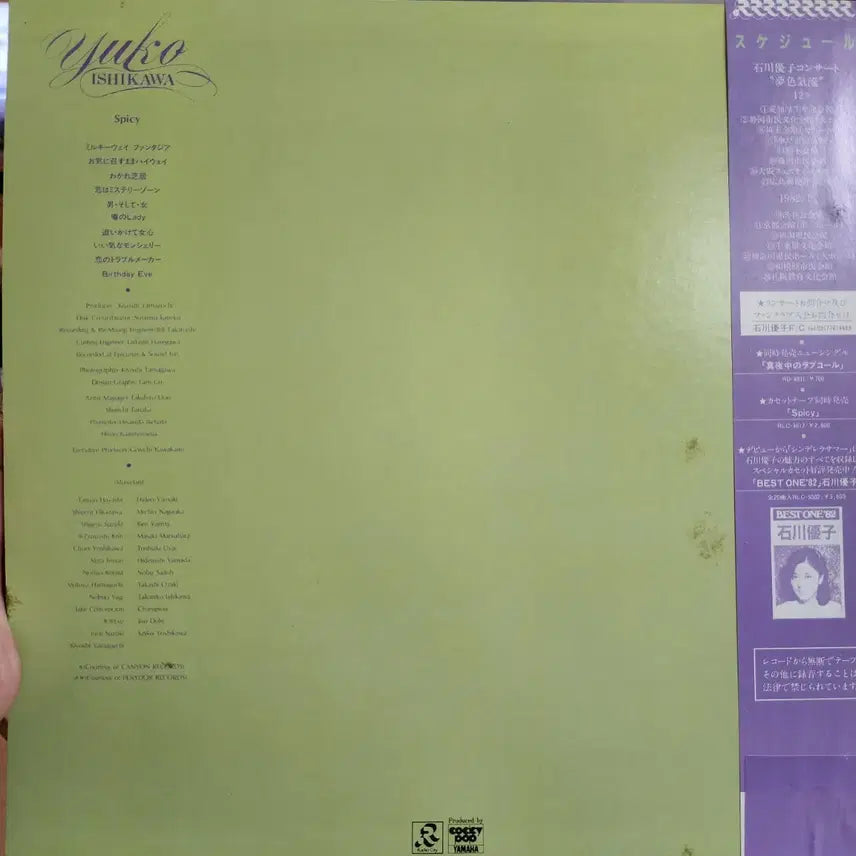 [BUNJANG] Yuko Ishikawa Spicy LP / 시티팝 이시카와 유코 Yuko Ishikawa  LP
