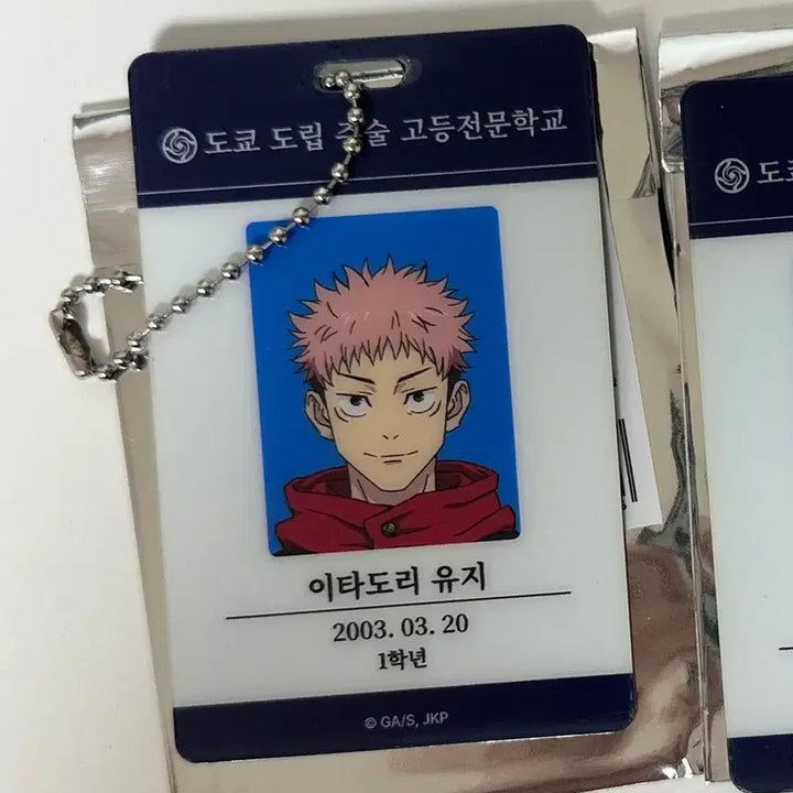 [BUNJANG] Jujutsu Kaisen Yuji Itadori &amp; Maki Zenin ID Card Student ID Bundle Set / 주술회전 팝업 이타도리유지 젠인마키 id아이디카드 학생증 일괄