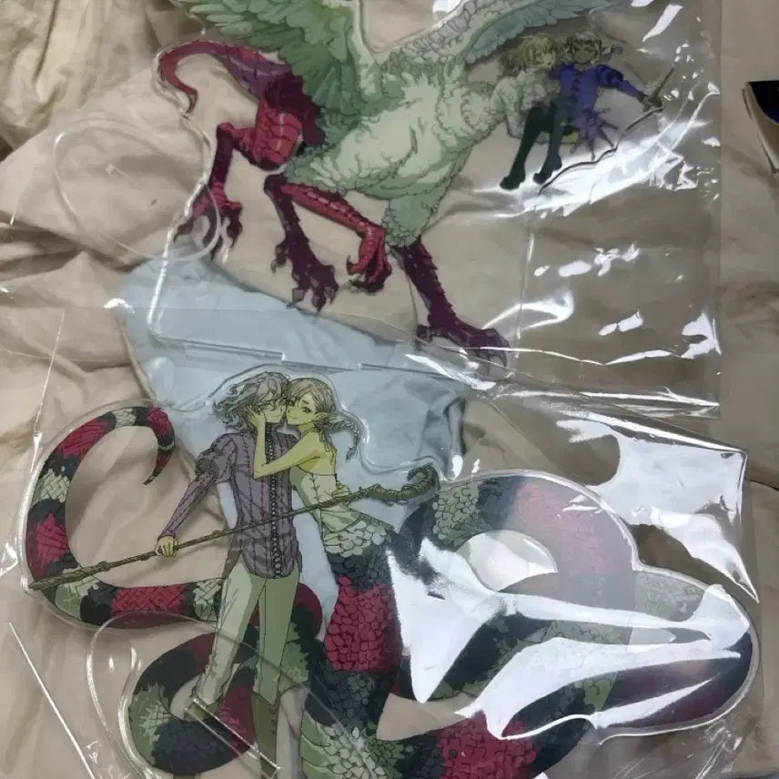 [BUNJANG] Dungeon Meshi Marci Acrlyic Stand Bundle Set (Winged Lion, Chimera, Faren, Thistle) - Sealed / 일괄 미개봉 마르실 아크릴 스탠드 던전밥 날개사자 키메라 파린 시슬