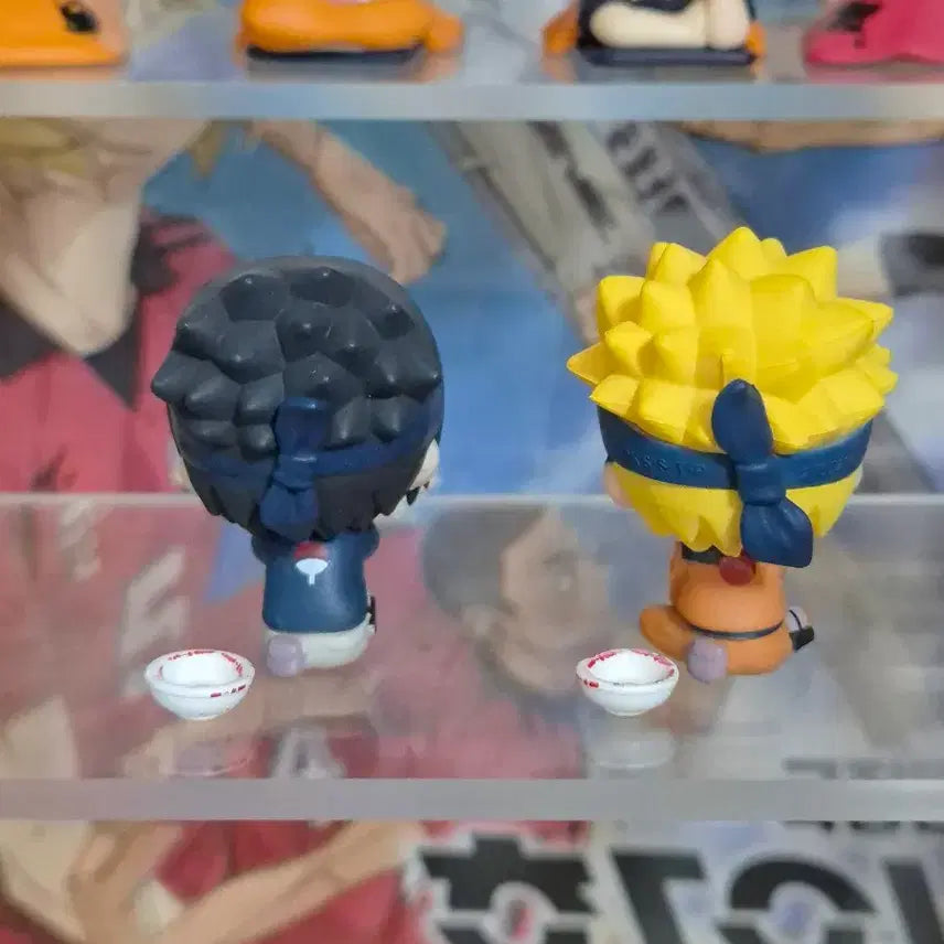 [BUNJANG] Naruto &amp; Sasuke Machi-Boke Gacha Figure Bundle Set / 일괄) 1탄 나루토 + 사스케 마치보케 가챠 피규어