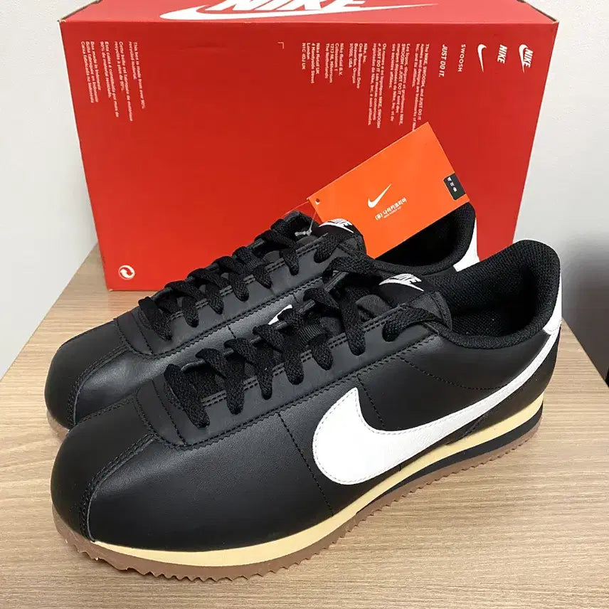 [BUNJANG] Nike Cortez Leather Black 275mm / (새제품) 나이키 코르테즈 레더 블랙 275mm 매장정품