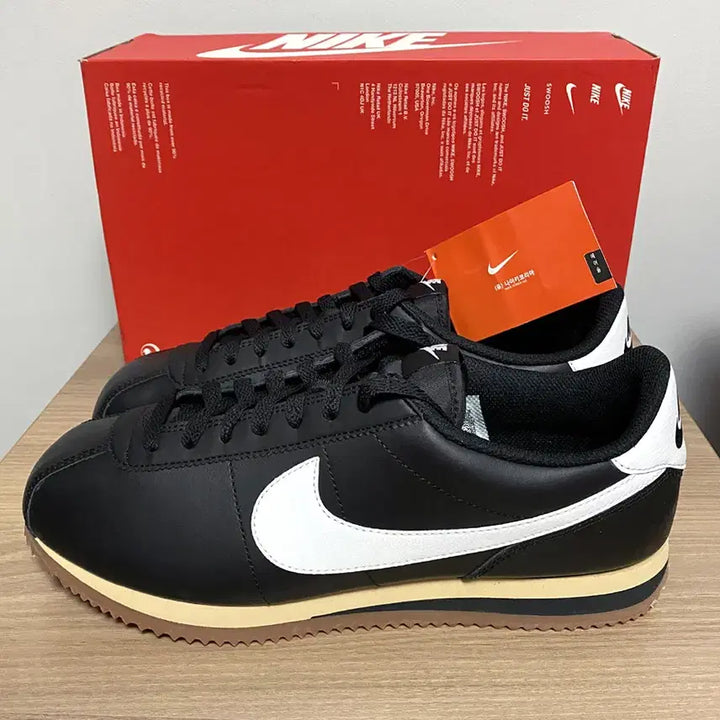 [BUNJANG] Nike Cortez Leather Black 275mm / (새제품) 나이키 코르테즈 레더 블랙 275mm 매장정품
