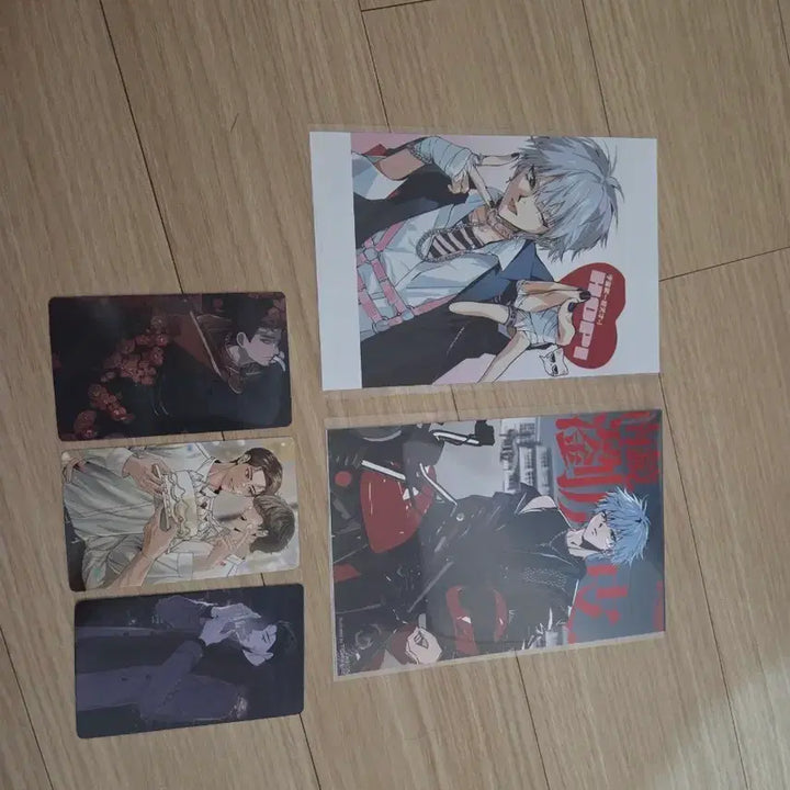 [BUNJANG] Blood Blockade Battlefront Wax Figure Goods Poster and Illustration Cards / 밀랍인형폭렬학원가 밀랍 블스 굿즈
