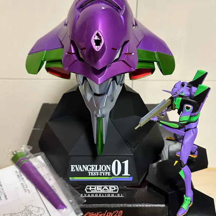 [BUNJANG] Evangelion Unit-01 Head &amp; Kaworu Figure Set / 에반게리온 초호기 헤드&amp;카오루 피규어&amp; 7종