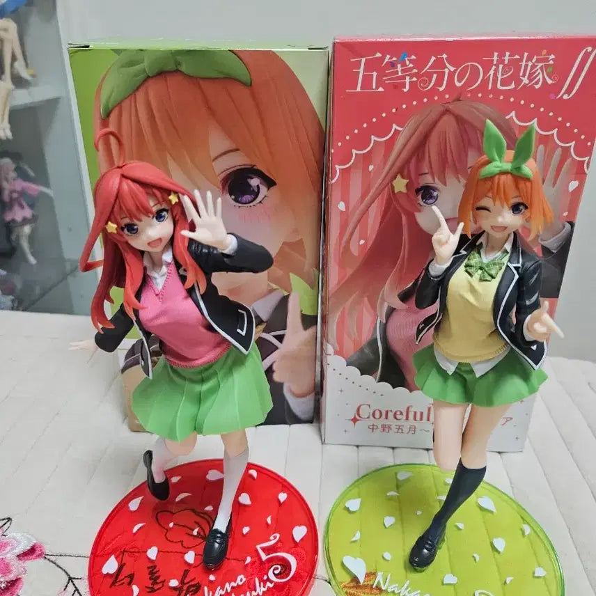 [BUNJANG] The Quintessential Quintuplets Nakano Ichika &amp; Nakano Yotsuba 2-Figure Set / 오등분의 신부 코어플)나카노 이츠키 / 나카노 요츠바 2종 세트
