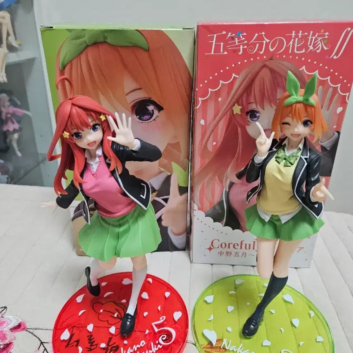 [BUNJANG] The Quintessential Quintuplets Nakano Ichika &amp; Nakano Yotsuba 2-Figure Set / 오등분의 신부 코어플)나카노 이츠키 / 나카노 요츠바 2종 세트