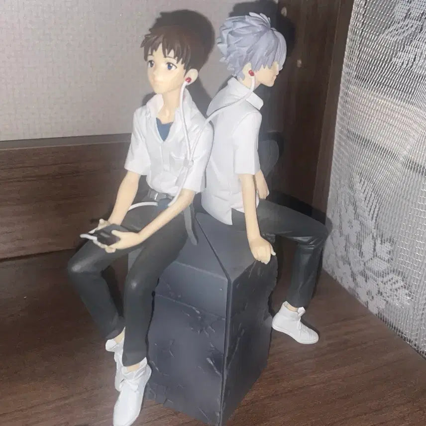 [BUNJANG] Evangelion Shinji &amp; Kaworu Vinetium Figure / 에반게리온 신지 카오루 비네티움 피규어