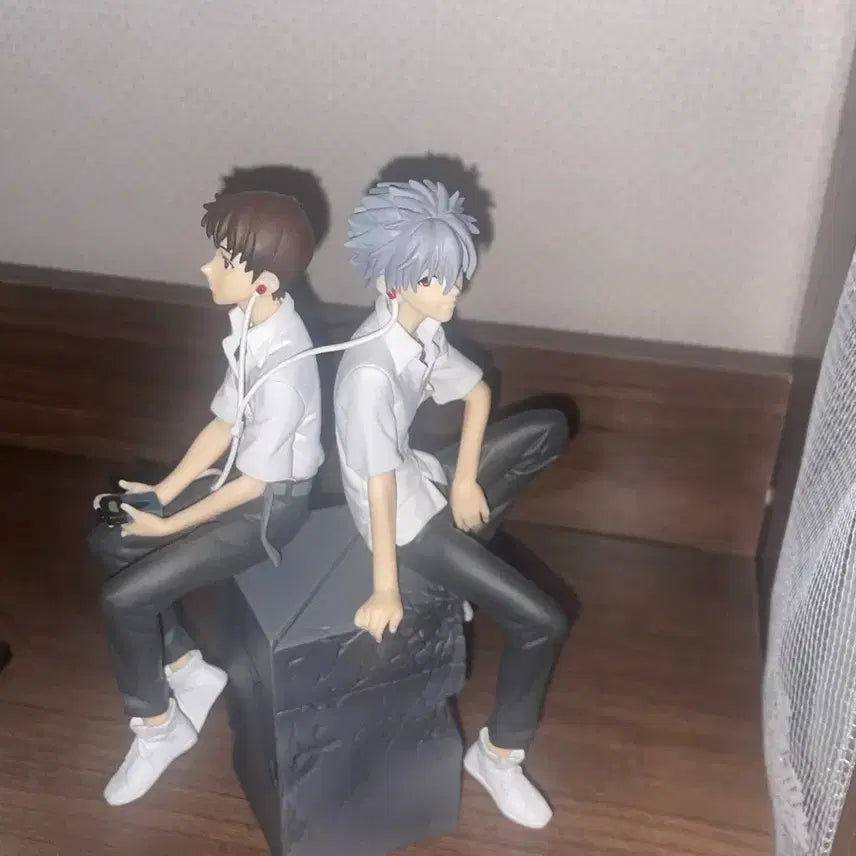 [BUNJANG] Evangelion Shinji &amp; Kaworu Vinetium Figure / 에반게리온 신지 카오루 비네티움 피규어