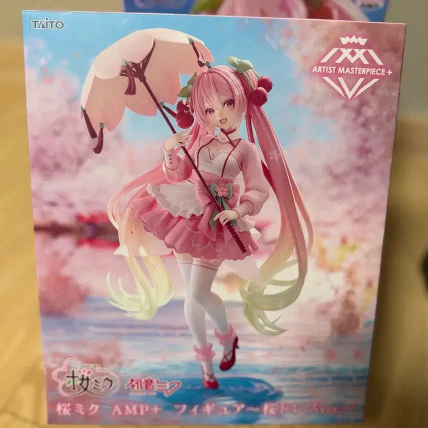 [BUNJANG] Hatsune Miku Sakura AMP+ Figure (Cherry Blossom Dress Version) / [미개봉] 하츠네 미쿠 사쿠라 AMP+ 피규어 벚꽃 드레스 버젼