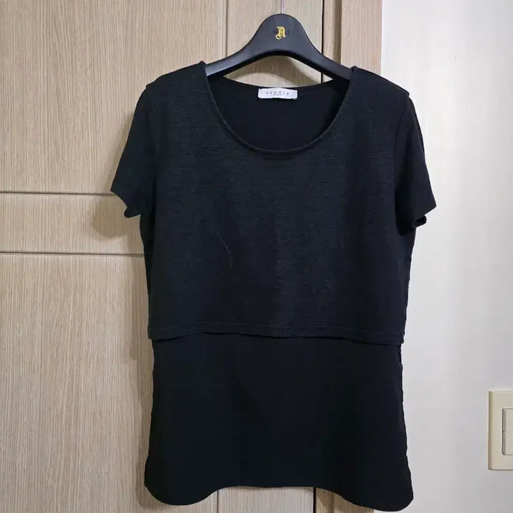 [BUNJANG] Sandro Black Linen Blend T-Shirt / 산드로 티셔츠
