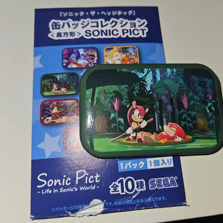 [BUNJANG] Sonic the Hedgehog Knuckles Goods Set Figure &amp; Can Badge / 소닉 더 헤지혹 너클즈 굿즈 세트 피규어 캔뱃지
