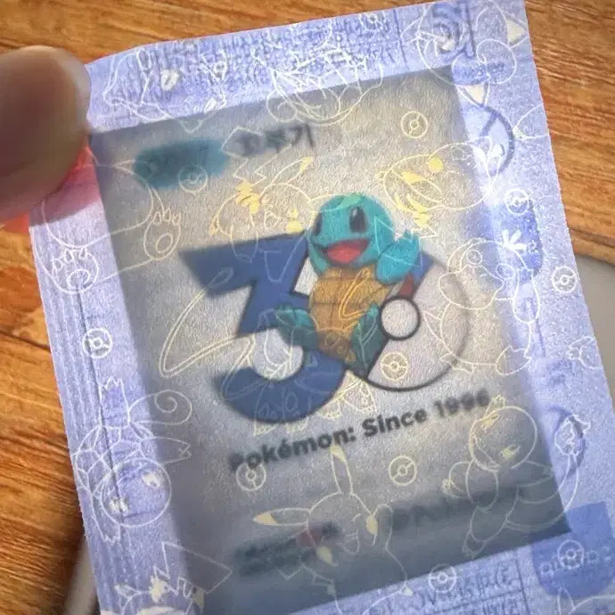 [BUNJANG] Pokemon 30th Anniversary Squirtle Sticker / 포켓몬 띠부띠부실 30주년 꼬부기