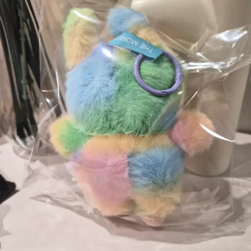 [BUNJANG] Labubu Rainbow Keyring Plush / 라부부 레인보우 키링 인형