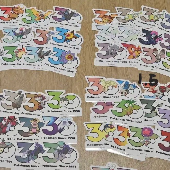 [BUNJANG] Pokemon 30th Anniversary Sticker Set / 포켓몬 성수 팝업 30주년 스티커 라인별 판매