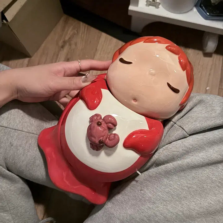 [BUNJANG] Ponyo Candy Pot (Cracked) / 고전 포뇨캔디팟 (크랙, 파손o)