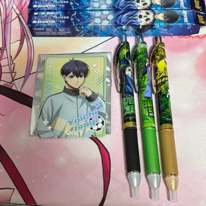 [BUNJANG] Blue Lock Yoichi Isagi Bundle Set Pen Cards / 일괄판매 블루록 이사기 요이치 펜 카드