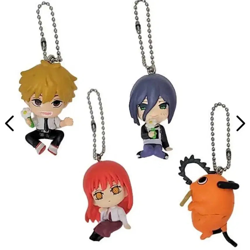 [BUNJANG] Chainsaw Man 4-Piece Character Keychain Set / 체인소맨 가챠 4종 세트(미개봉)