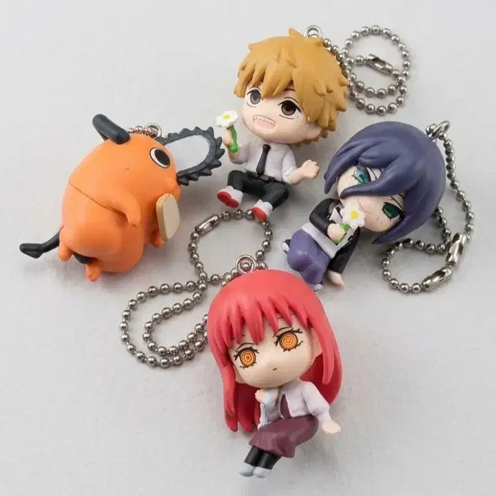 [BUNJANG] Chainsaw Man 4-Piece Character Keychain Set / 체인소맨 가챠 4종 세트(미개봉)