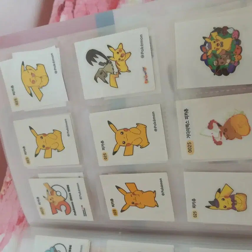 [BUNJANG] Pikachu Sticker Set / 피카츄 띠부실 세트