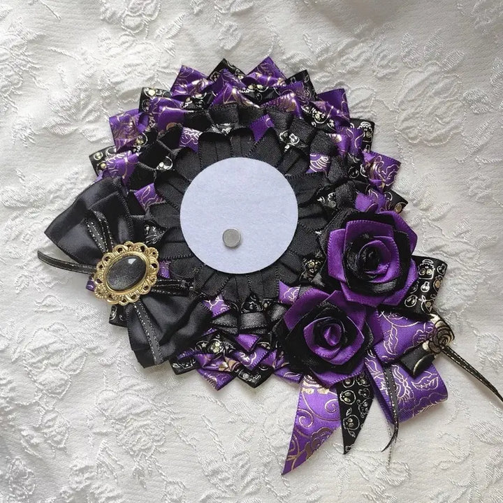 [BUNJANG] Rosette &amp; Fancy Can Badge Holder for Itabag / 50~65mm 로제트 / 화려한 캔뱃지 홀더 / 이타백 장식