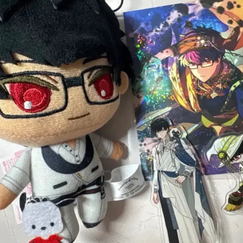 [BUNJANG] Magical Lord Lenox Sanrio Plush + Acrylic Stand + Postcard Set / 마호야쿠 레녹스 산리오누이+ 아크릴스탠드+엽서