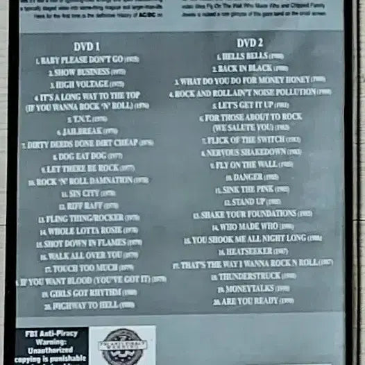 [BUNJANG] AC/DC Family Jewels DVD Set / 하드락 DVD 2장 AC DC 패밀리 쥬얼스