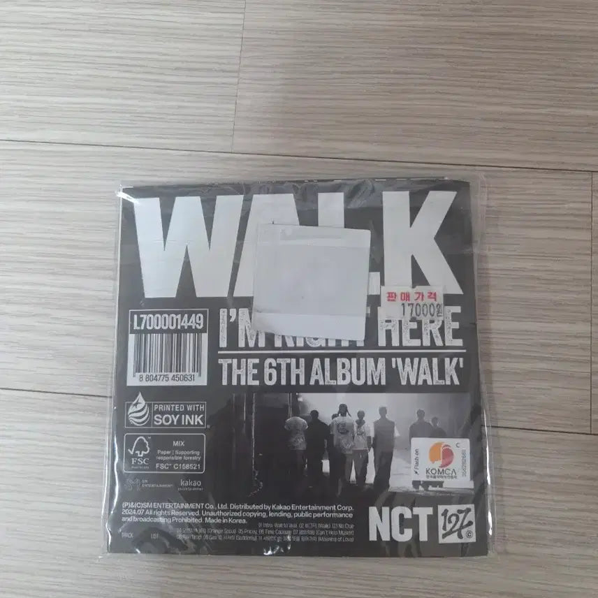 [BUNJANG] NCT 127 WALK Album (Sealed) / [미개봉] NCT 127 엔시티 WALK 앨범
