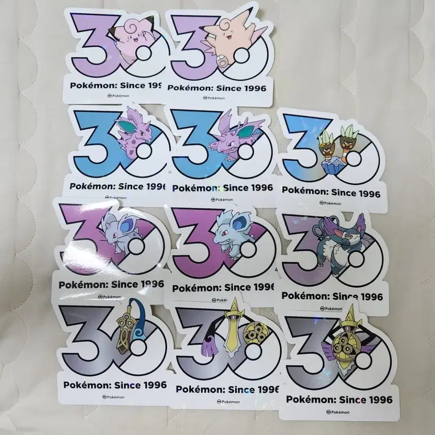[BUNJANG] Pokemon 30th Anniversary Sticker Set / 포켓몬 30주년 스티커 세트 원가양도