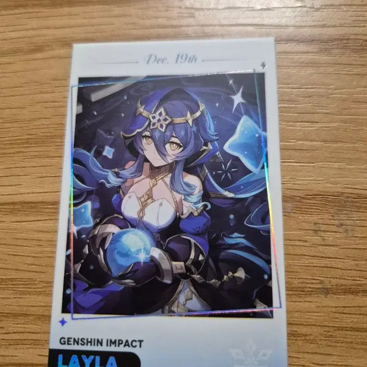 [BUNJANG] Genshin Impact Layla Birthday Photocard / 원신 레일라 생일 포토카드