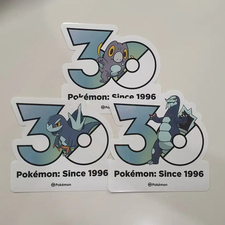 [BUNJANG] Pokemon 30th Anniversary Logo Sticker Evolution Set Bundle / 포켓몬 30주년 로고 스티커 드니차 드니꽁 드닐레이브 일괄