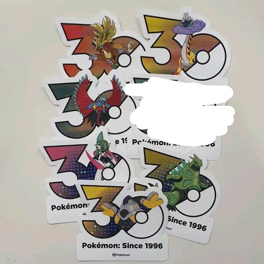[BUNJANG] Pokemon 30th Anniversary Logo Sticker Set - Paradox Pokemon Bundle / 포켓몬 30주년 로고 스티커 고동치는달 외 패러독스 포켓몬 일괄