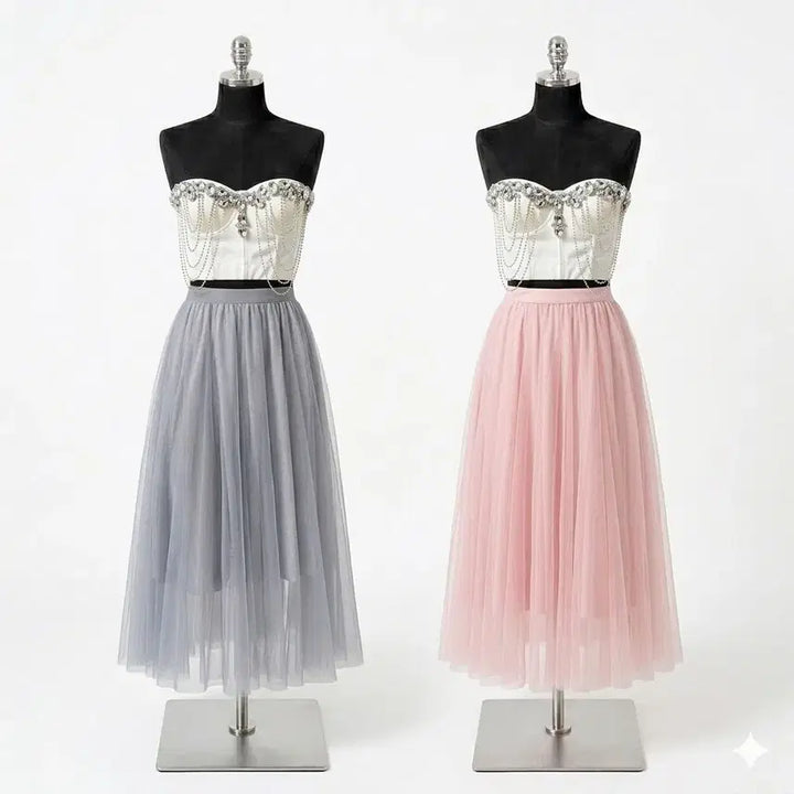 [SOLD OUT] 화이트 큐빅 탑