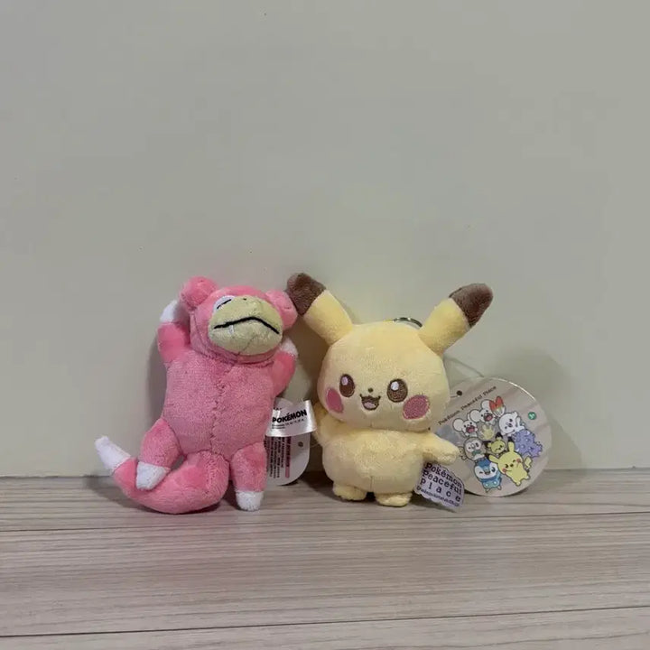 [BUNJANG] Pokemon Slowpoke &amp; Slowbro "Pocket Piece" Pikachu Doll Keychain Set / [일괄] 포켓몬스터 야돈 포켓피스 피카츄 인형 키링 세트