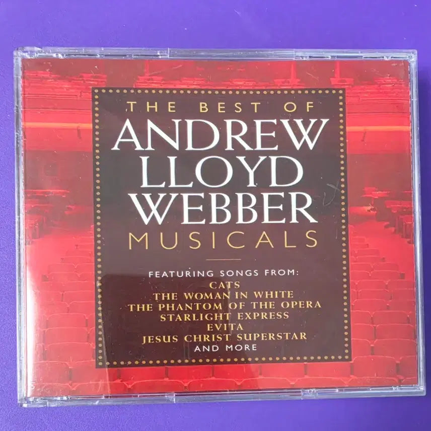[BUNJANG] Andrew Lloyd Webber Musical Best 2CD (Unsealed) / [개봉/CD] 앤드류 로이드 웨버 뮤지컬 베스트