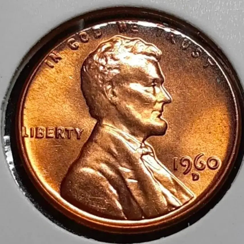 [BUNJANG] 1960 United States Lincoln Cent (Uncirculated) / 미국 미사용 1960년 D 링컨 1센트.외국주화 주화 화폐 동전