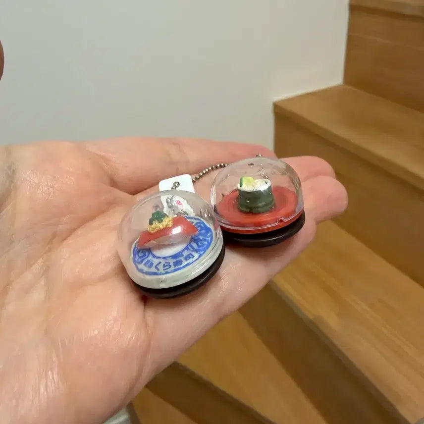 [BUNJANG] Kura Sushi Miniature Keychain Set / 쿠라스시 미니어처 키링 2종 일괄 판매