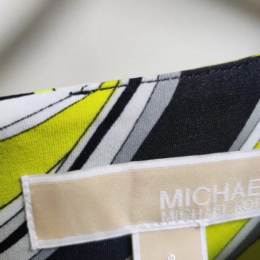 [BUNJANG] Michael Kors Printed Midi Dress / 마이클코어스 원피스 그린 블랙 화이트