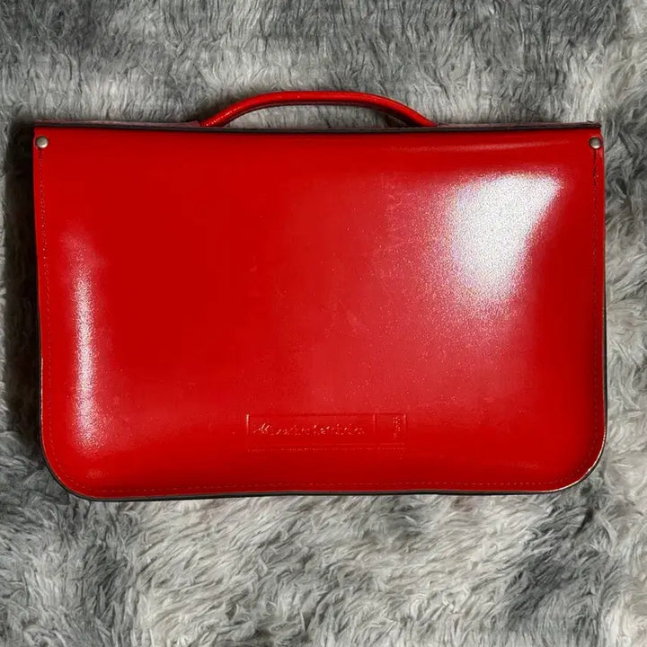 [BUNJANG] Cambridge The Leather Satchel Glossy Red / 캠브릿지 더 레더 사첼 유광 빨간색(새상품)