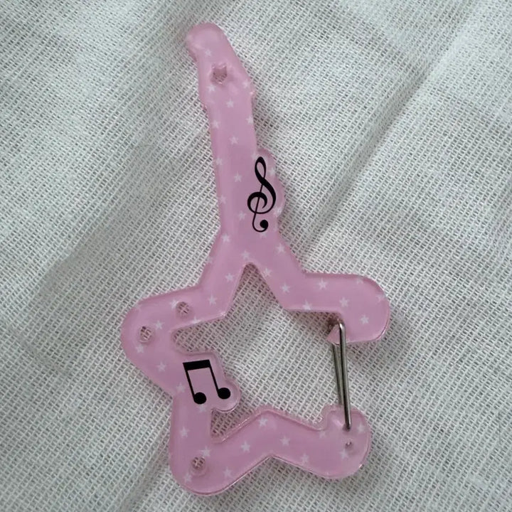 [BUNJANG] Pink Guitar Carabiner / 핑크 기타 카라비너