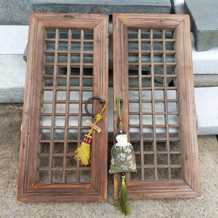 [BUNJANG] Antique Korean Wood Window Frame / 옛날 고재 창틀 - 소품용. 민속품. 만물당