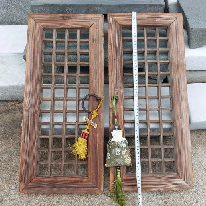 [BUNJANG] Antique Korean Wood Window Frame / 옛날 고재 창틀 - 소품용. 민속품. 만물당