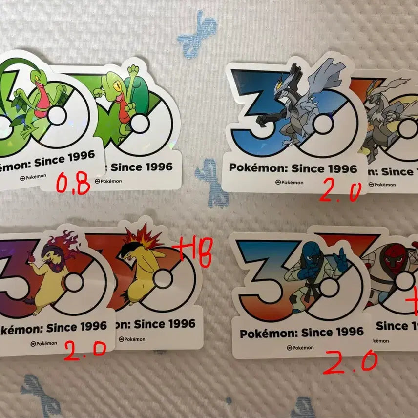 [BUNJANG] Pokemon 30th Anniversary Sticker Set / 포켓몬 30주년 스티커