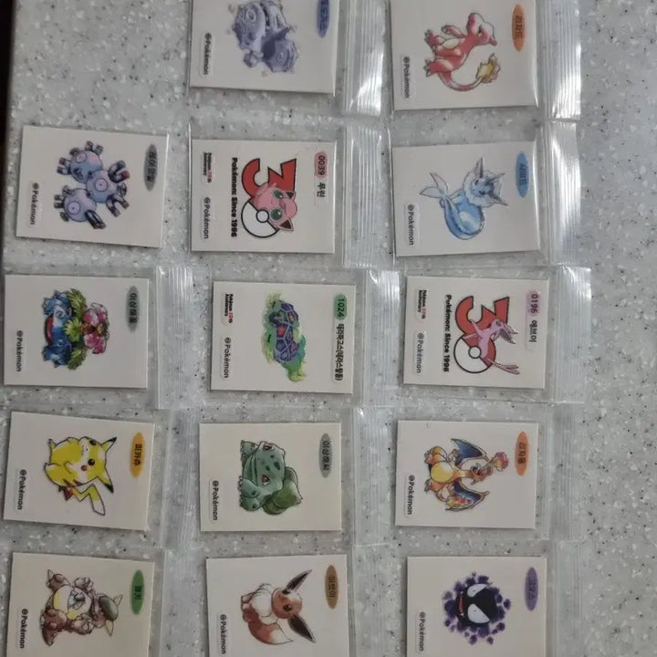 [BUNJANG] Pokemon Bread 30th Anniversary Sticker Collection / 30주년 띠부씰