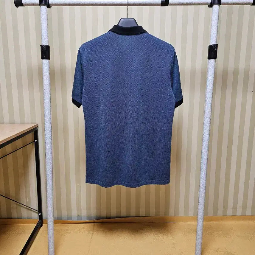 [BUNJANG] Jill Stuart New York Pique Cotton Polo Shirt Navy / 질스튜어트뉴욕 피케 코튼 L