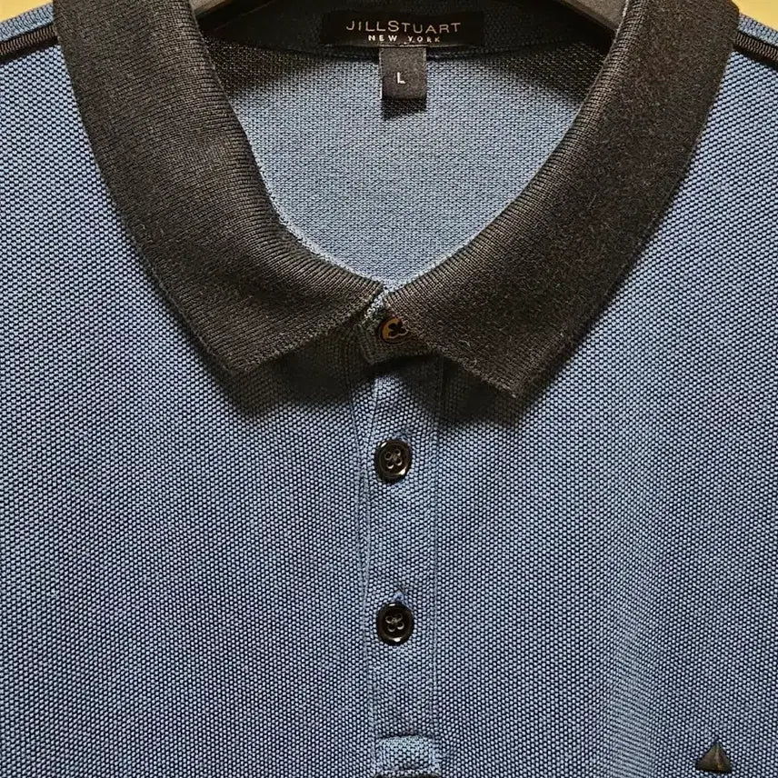 [BUNJANG] Jill Stuart New York Pique Cotton Polo Shirt Navy / 질스튜어트뉴욕 피케 코튼 L