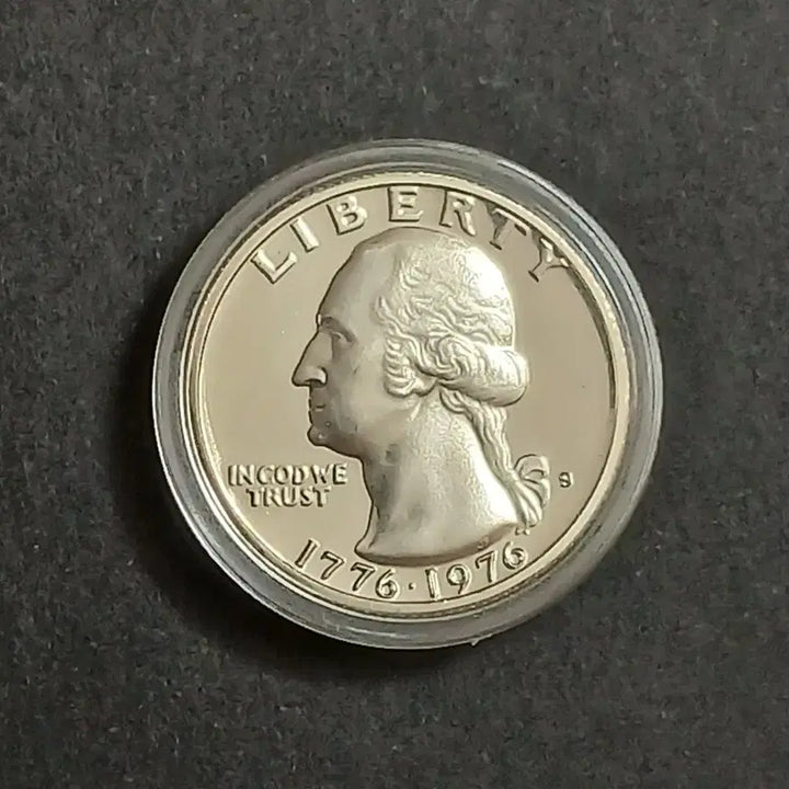 [BUNJANG] 1976 USA Bicentennial Washington Quarter Dollar "Proof" Silver Coin / (은화)미국1976 독립 200주년 기념주화 "프루프" 워싱턴 쿼터 달러