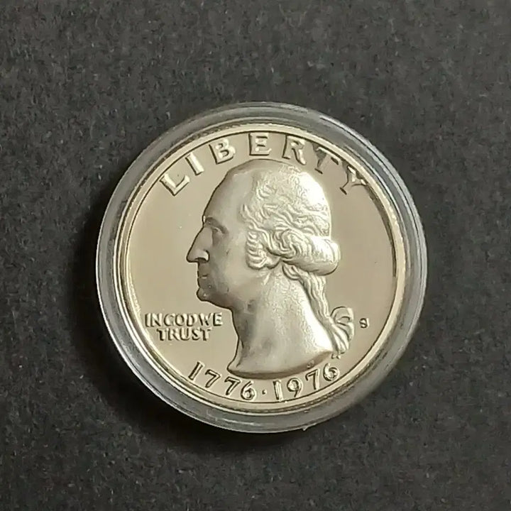 [BUNJANG] 1976 USA Bicentennial Washington Quarter Dollar "Proof" Silver Coin / (은화)미국1976 독립 200주년 기념주화 "프루프" 워싱턴 쿼터 달러