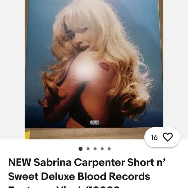 [BUNJANG] Sabrina Carpenter Sweet Tooth 10000 Limited Edition LP / 사브리나 카펜터 Shor n&
