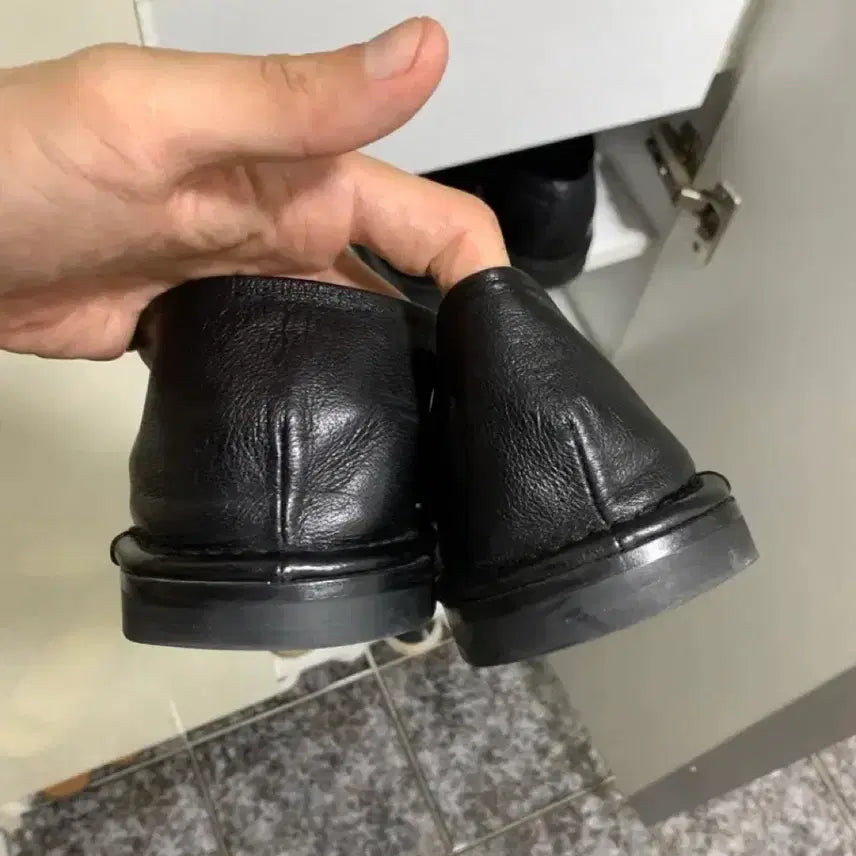 [BUNJANG] Brown Yak Leather Babouche Loafers / 브라운야드 레더 바부슈로퍼