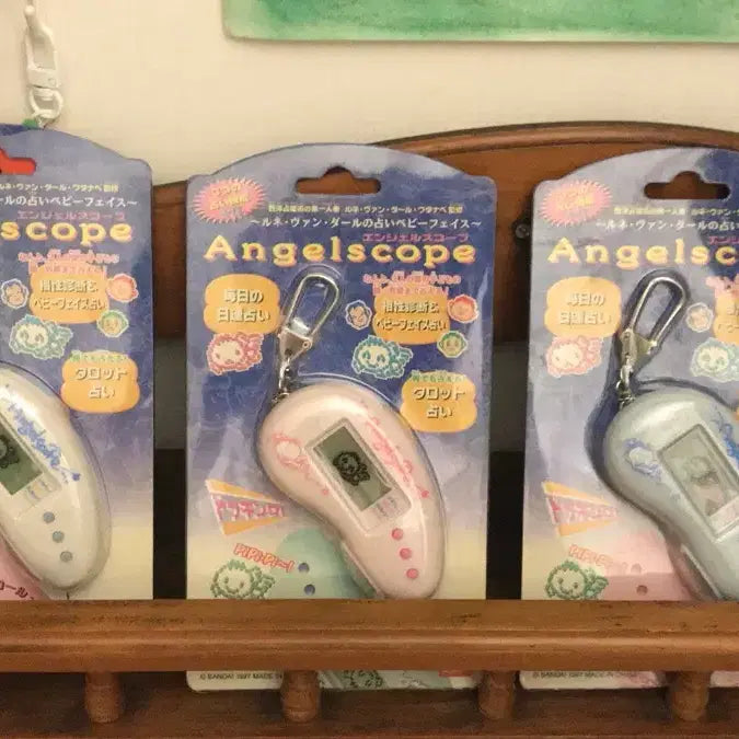 [BUNJANG] Rare 1997 Japan Vintage Tamagotchi Angelscope Game Console / 초레어! 1997년 일본 고전 다마고치 엔젤스코프 게임기 키티 똥사이즈